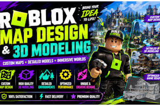 create custom 3d roblox maps and models for your game