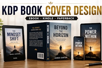 design professional book covers, ebook covers, and KDP book design