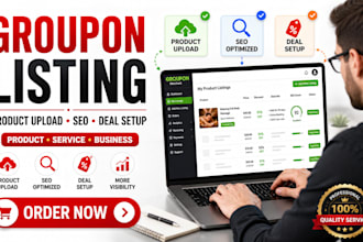create groupon seo listing optimize business ebay amazon product cross listing