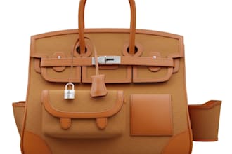 create bag tech packs and 3d backpack, purse, leather goods models and rendering