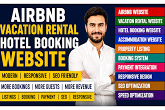 build airbnb website accommodation vacation rental website hotel booking website