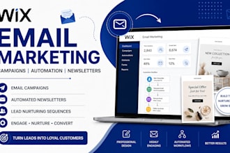 create wix email campaigns automated newsletter design lead nurturing sequences