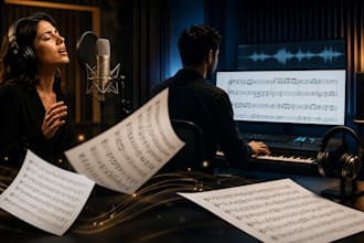 transcribe any song audio by ear accurately record piano, transcribe vocal songs