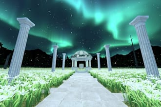 make custom 3d game environment vrchat world vrc world 3d environment game world