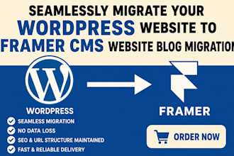 seamlessly migrate your wordpress website to framer cms website blog migration