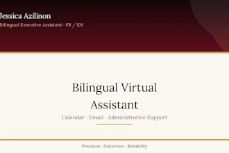 be your professional bilingual virtual executive assistant