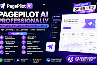 build a professional pagepilot ai shopify store or high converting product page