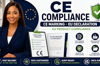 prepare ce compliance documents, ce marking and eu declaration
