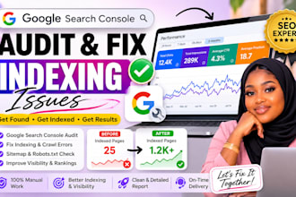 audit google search console and fix indexing issues