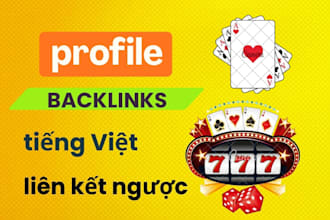 build multiple social media profile backlinks for vietnamese
