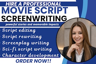 movie script movie script writing screenplay screenwriting feature screenplay TV