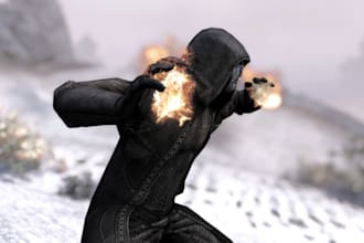 create edit port custom skyrim mod , fallout 4 bg3 ffxiv, gmod character, weapon