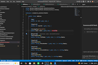 build a backend API using aspnet sql server or postgresql