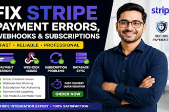 fix stripe payments and webhooks  in lovable, supabase, bolt or replit