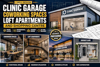 design clinic garage plans coworking spaces loft apartments and shopping centre