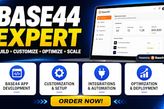 build and customize base44 ai apps, websites and automations