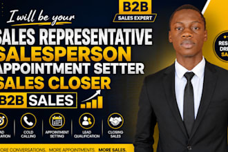 be sales representative salesperson appointment setter sales closer b2b sales
