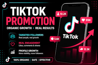manage tiktok promotion and marketing for organic follower growth