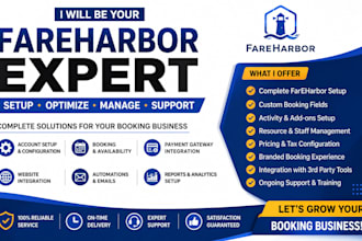 setup fareharbor online booking travel tour operator bokun website