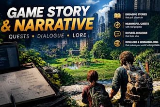 write and edit your game narrative, story, quest dialogue and lore