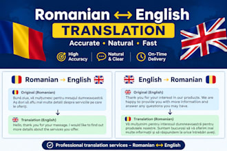 translate english to romanian or romanian to english
