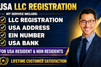 do USA llc registration with ein number for USA resident and non USA residents