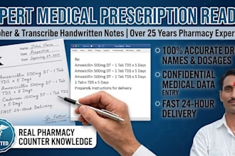 decipher doctor handwritten prescriptions
