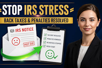 resolve back taxes irs notice and tax penalty reduction letter