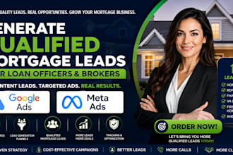 generate qualified mortgage leads loan officers brokers google meta add