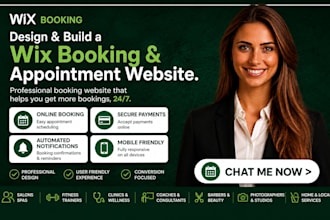 design a wix booking and appointment website as an expert