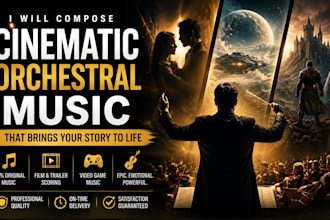 turn your story into an unforgettable cinematic orchestral score