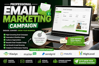 do email marketing campaign via klaviyo mailerlite sendgrid mautic gohighlevel