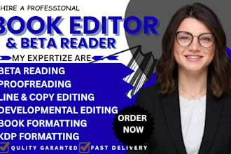 professionally edit, proofread, and beta read your japanese book