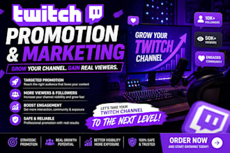 do twitch promotion and twitch marketing to grow your twitch channel