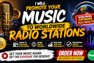 submit your music to world wide radio stations for more exposure