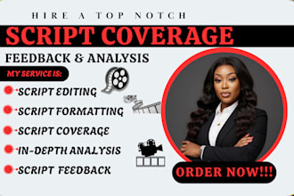 provide script coverage, analysis, notes for TV pilot  film screenplay or script