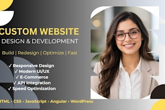 design or create a custom website landing page for businesses