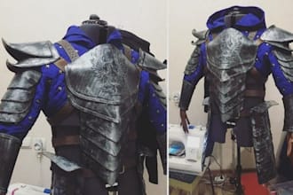 create 3d printable cosplay props, weapons, accessories stl ready models