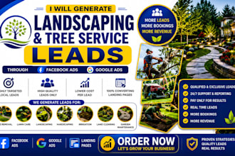 generate targeted landscaping and tree care leads using facebook and google ads