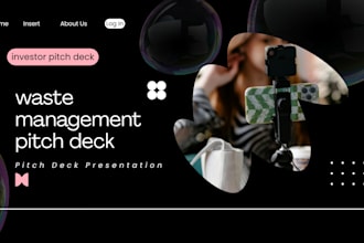design waste management pitch deck circular economy investor pitch deck