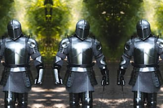 create custom wearable cosplay armor 3d anime game movie fantasy knight