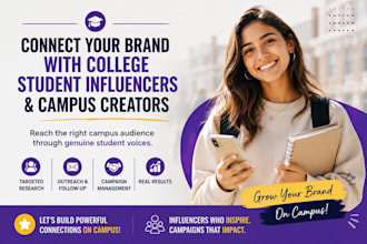 connect your brand with college student influencers and campus creators