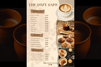 design professional restaurant menu