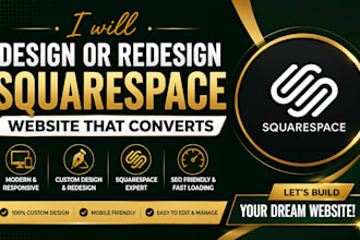 create squarespace, design and redesign website
