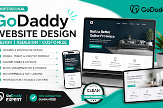 godaddy website design godaddy redesign develop godaddy website godaddy SEO