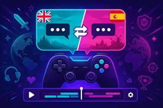localize and subtitle your video or game into spanish or english