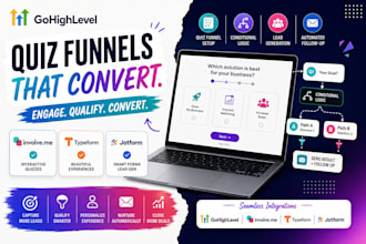 build involve me typeform quiz funnel setup conditional logic jotform lead form