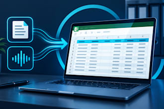 do express data entry from pdf to excel or german transcription