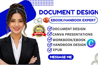 design document format ebooks handbooks workbooks canva presentations