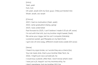 transcribe your lyrics on genius com professionally